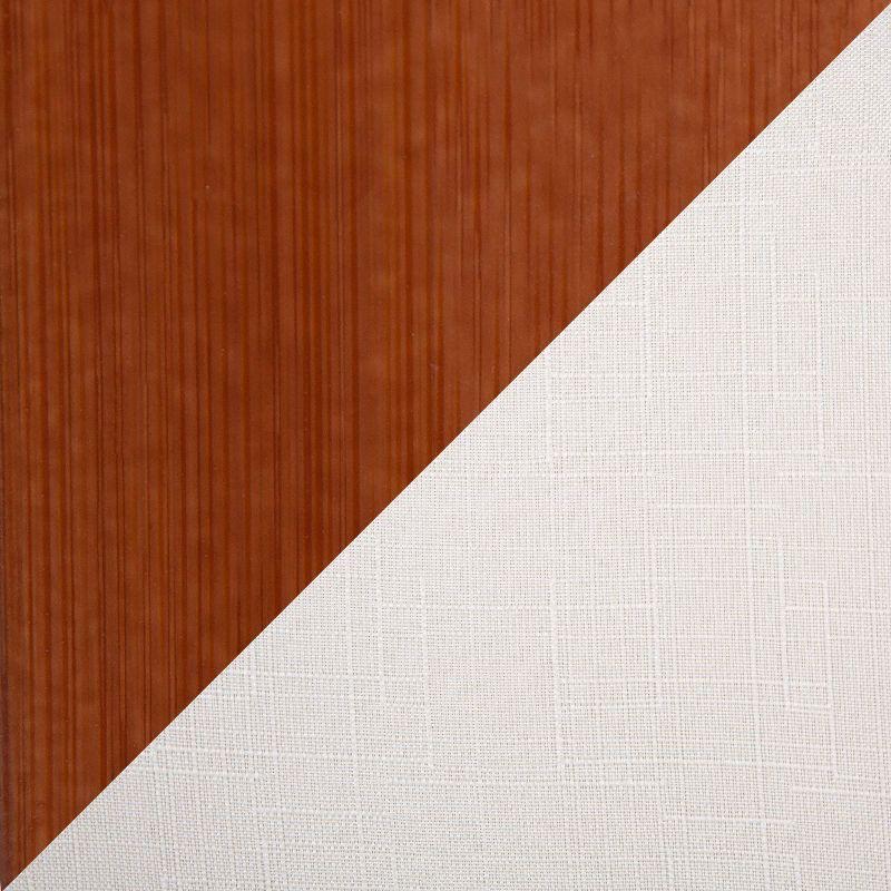 Set of 2 Ahoy Bamboo/Polyester/Metal Counter Height Barstools Walnut/Cream/Black - LumiSource