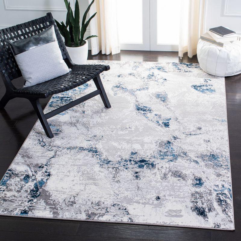 Trent Austin Design® Mcelwain Abstract Gray/Blue Area Rug