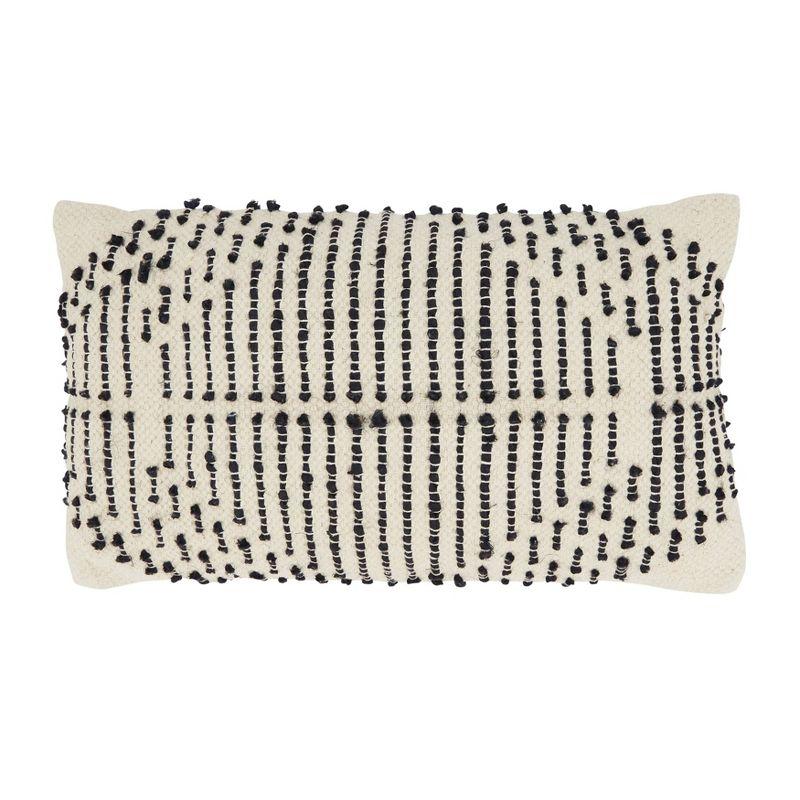 Diamond Dreams Woven Throw Pillow Cover - Saro Lifestyle