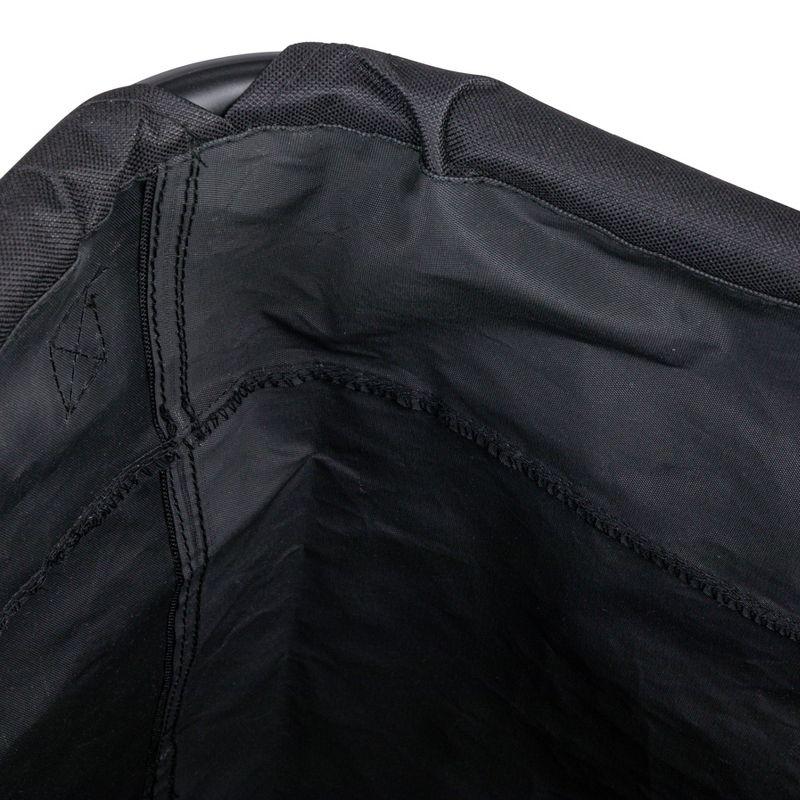 Household Essentials Metal Rolling Laundry Hamper with Handles