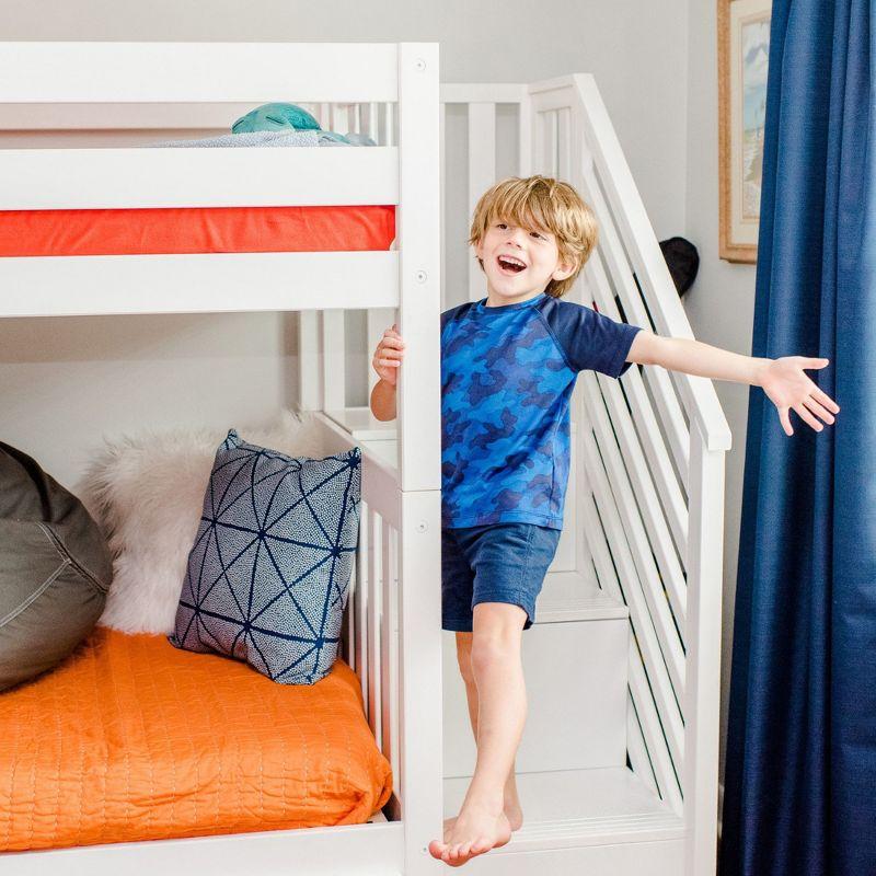 Max & Lily Twin over Twin Staircase Bunk Bed