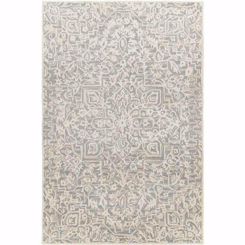 Normanton 2' x 3' Gray Wool Tufted Area Rug