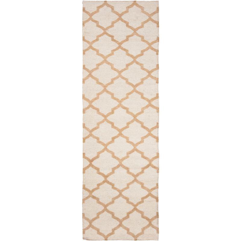 Winston Porter Milltown Hand Woven Flat Weave Wool Geometric Rug
