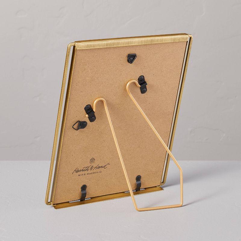 4"x6" Wire-Edge Brass Picture Frame Antique Finish - Hearth & Hand™ with Magnolia: Farmhouse Style, Metal with Glass