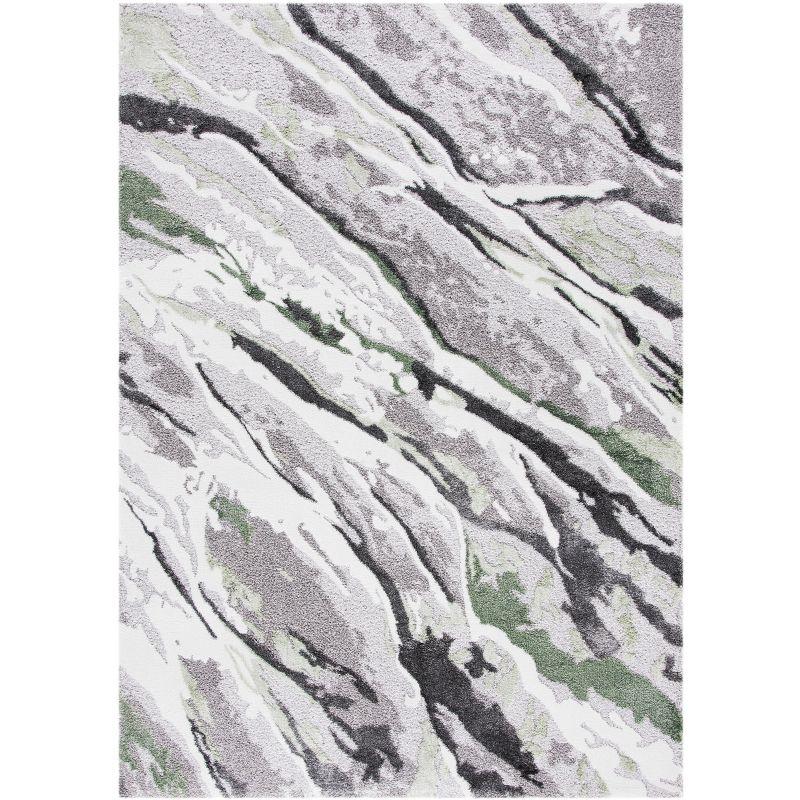Century CTY324 Power Loomed Area Rug - Grey/Green - 5'3"x7'7" - Safavieh.