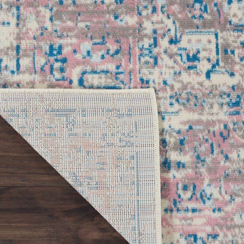 Nourison Grafix GRF14 Ivory/Pink Area Rug - Ivory/Pink 3' x 5'