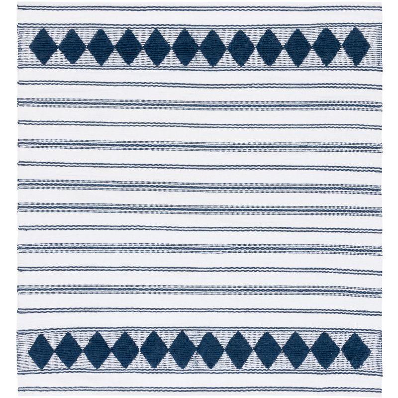 Montauk MTK708 Hand Woven, Flat Weave Indoor Area Rug - Navy/Ivory - 6'x6' - Safavieh