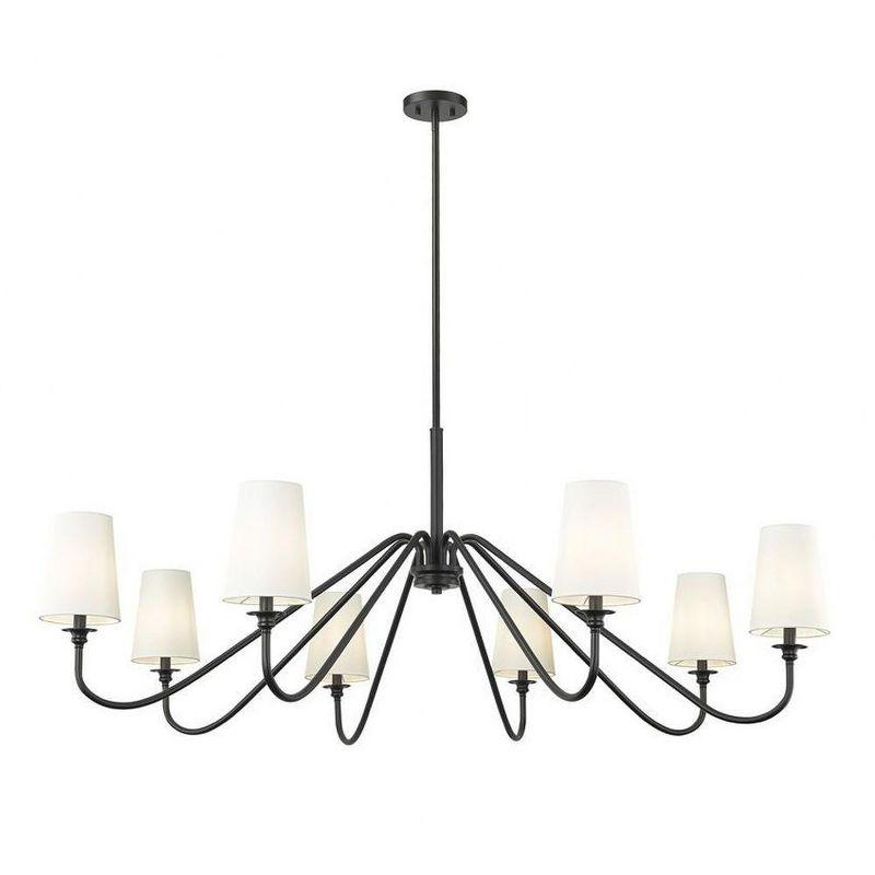 Z-Lite Gianna 8 - Light Chandelier in  Matte Black