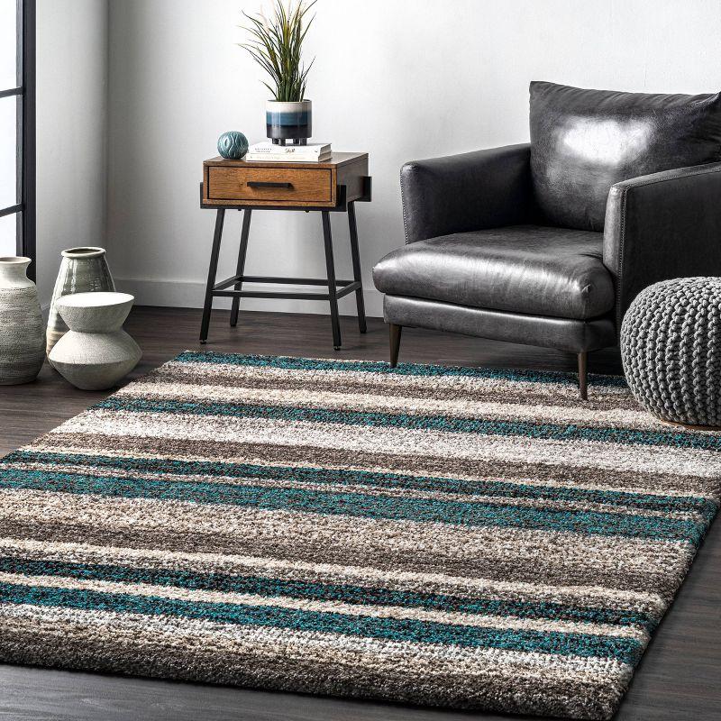 Drey Ombre Shag Area Rug - nuLOOM