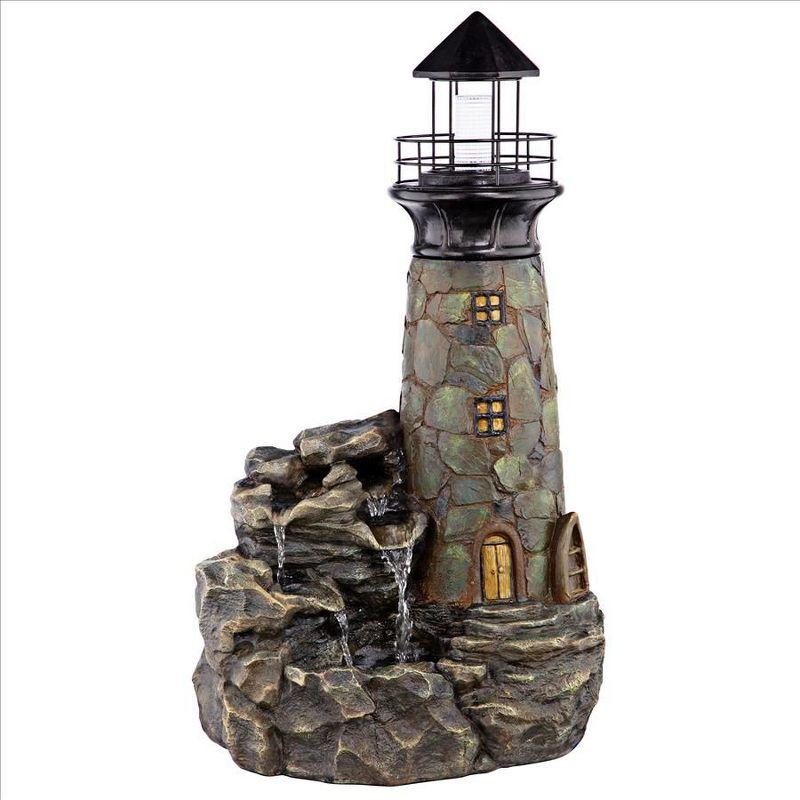 Design Toscano Seaside Lighthouse Stone Bubbling Fountain
