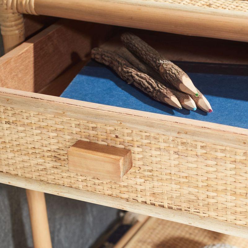 Roya 1 Drawer 1 Shelf Nightstand - Natural - Safavieh.