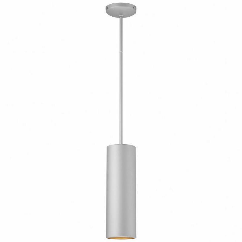 Satin Elegance 8"x24" Modern Drum LED Pendant Light