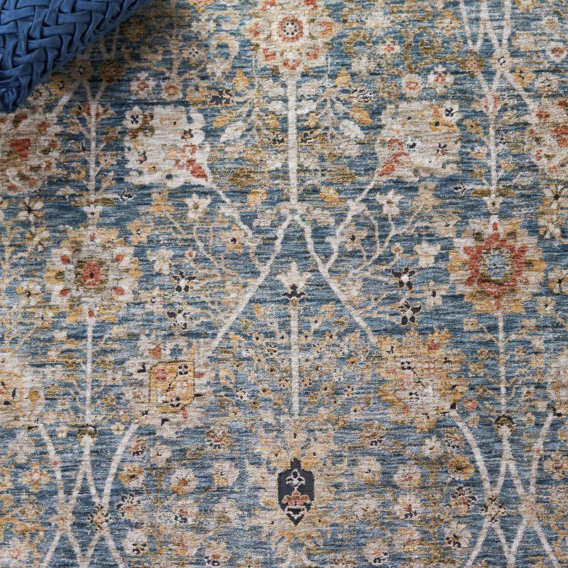 Silverado 112 Area Rug In Blue / Rust