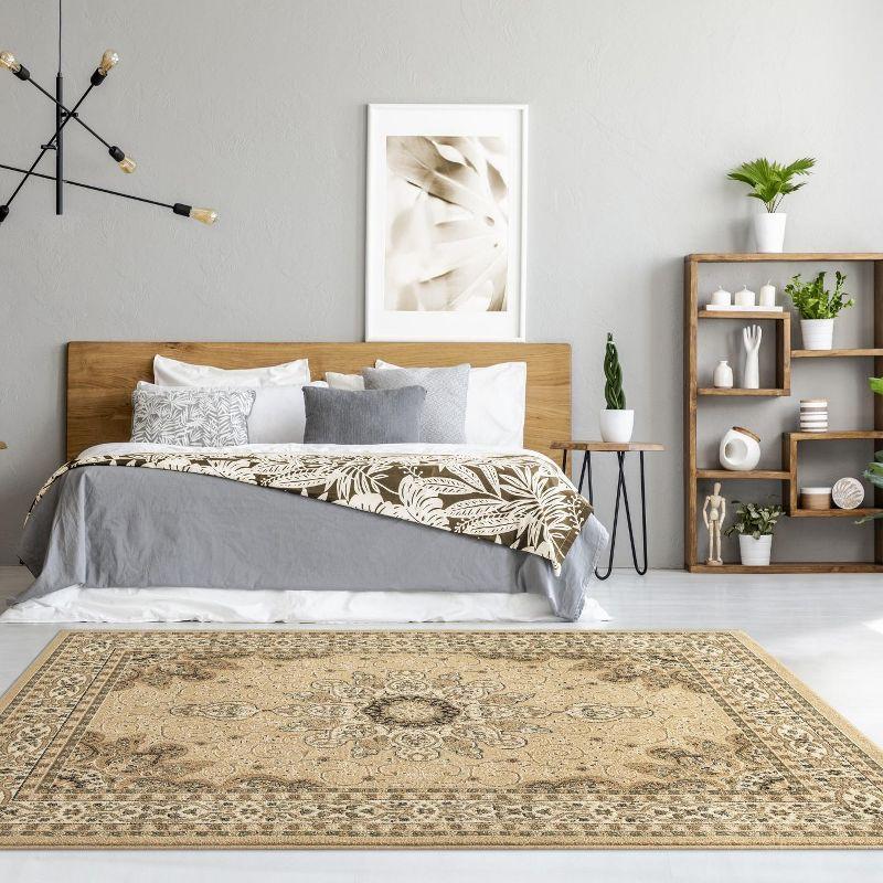 Luxe Weavers Oriental Floral Medallion Rug