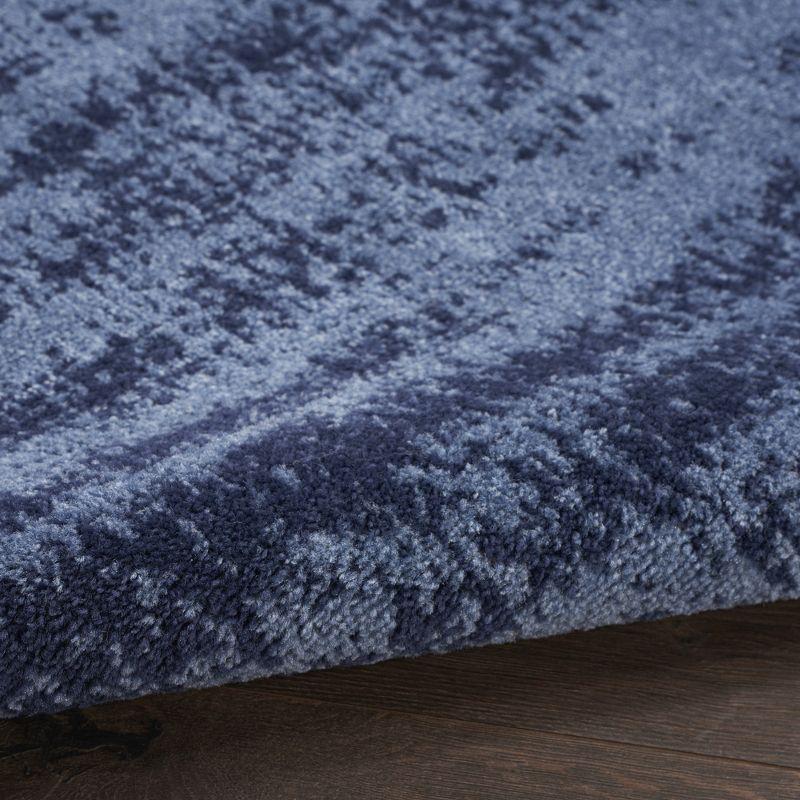 Nourison Essentials 5' x square Denim Modern Indoor/Outdoor Rug