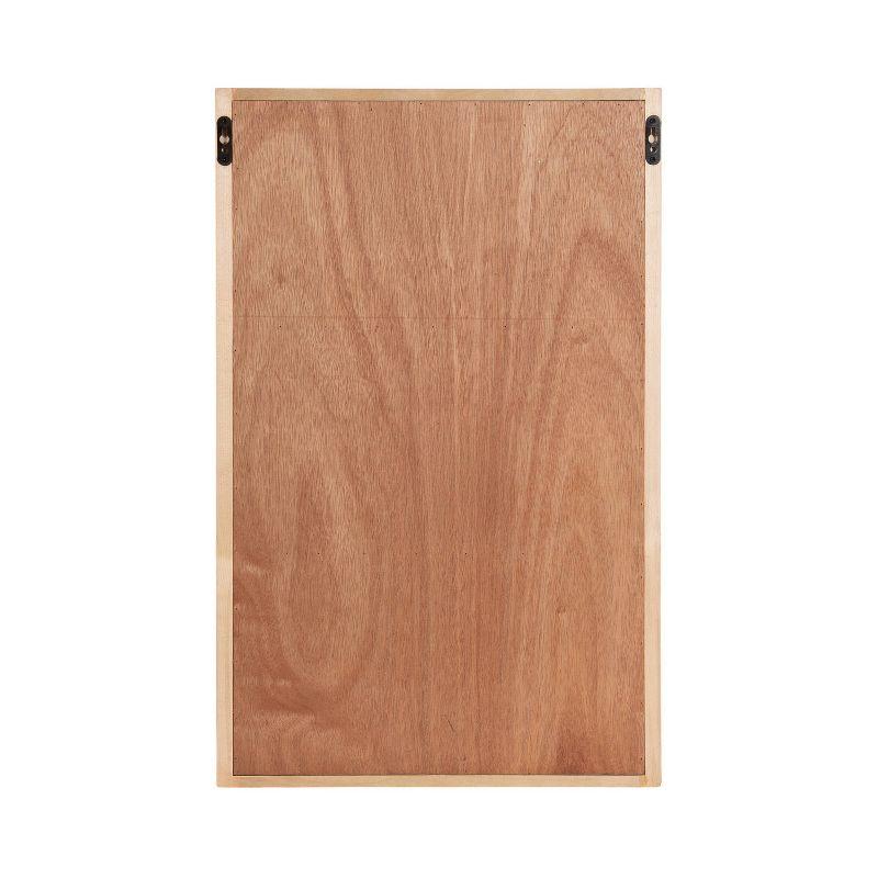 Kate & Laurel All Things Decor 30" Ori Rattan/Wood Wall Shelf Natural