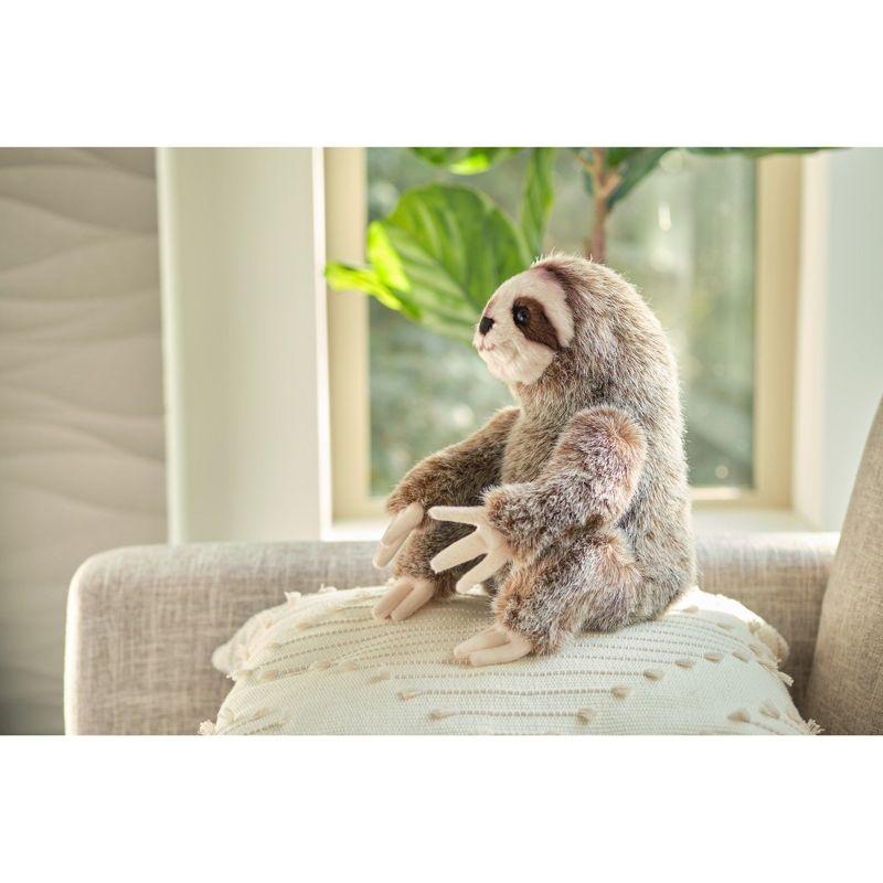 Bearington Simon Plush Three Toed Sloth Stuffed Animal, 10 inches