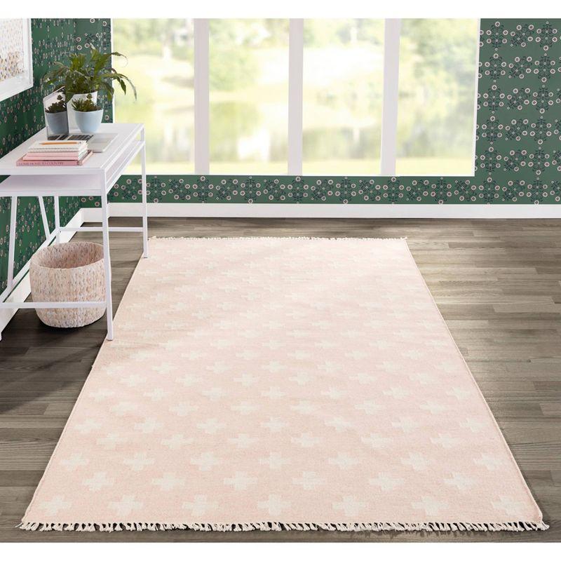 Topanga Wool Pink/White Rug