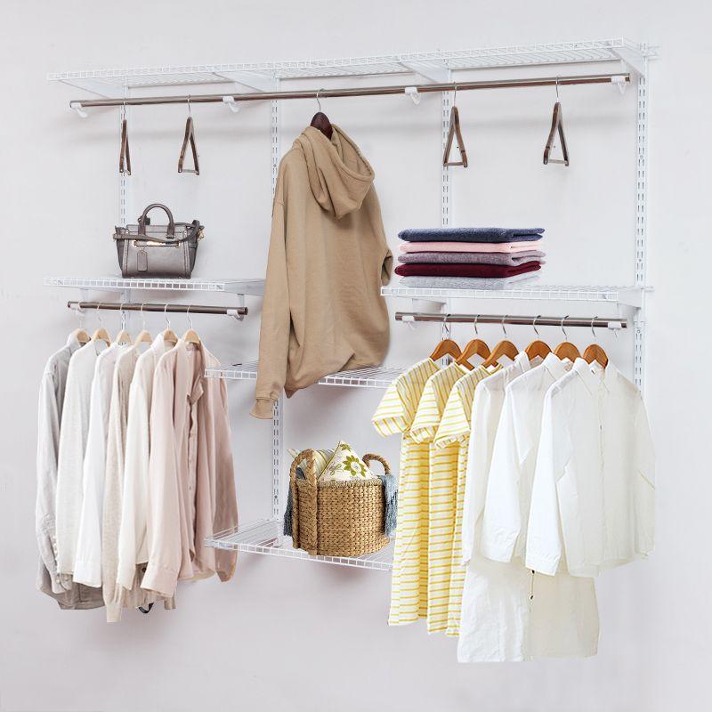 Adjustable Steel Wall Mounted Closet Organizer System