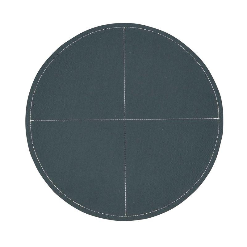 Mirela Collection 100% Polyurethane No Pattern Round Placemat