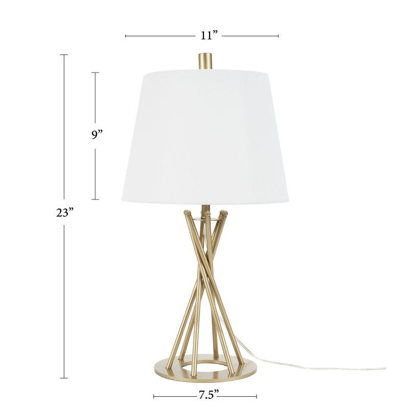 23" Gold Metal Twist Table Lamp - Nourison