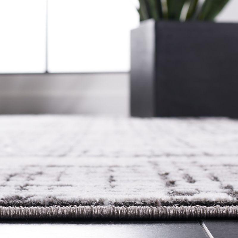 Amelia ALA248 Power Loomed Area Rug - Gray/Charcoal - 6'7"x6'7" - Safavieh.