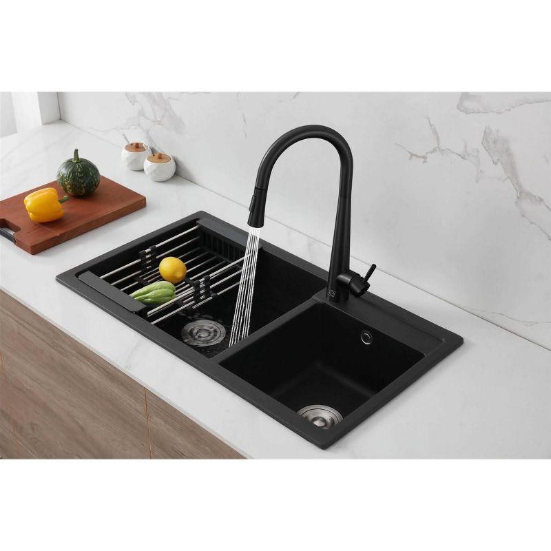 Elegant Lighting Lucas Pull Down Spray Kitchen Faucet