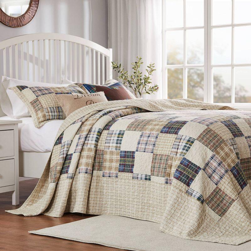 Oxford Plaid Reversible Quilt Set