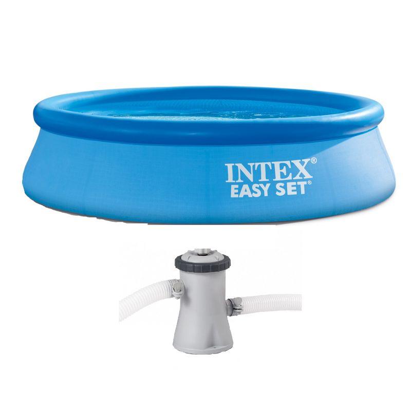 Intex Easy Set 10' Round Blue Above Ground Pool with Filter Pump