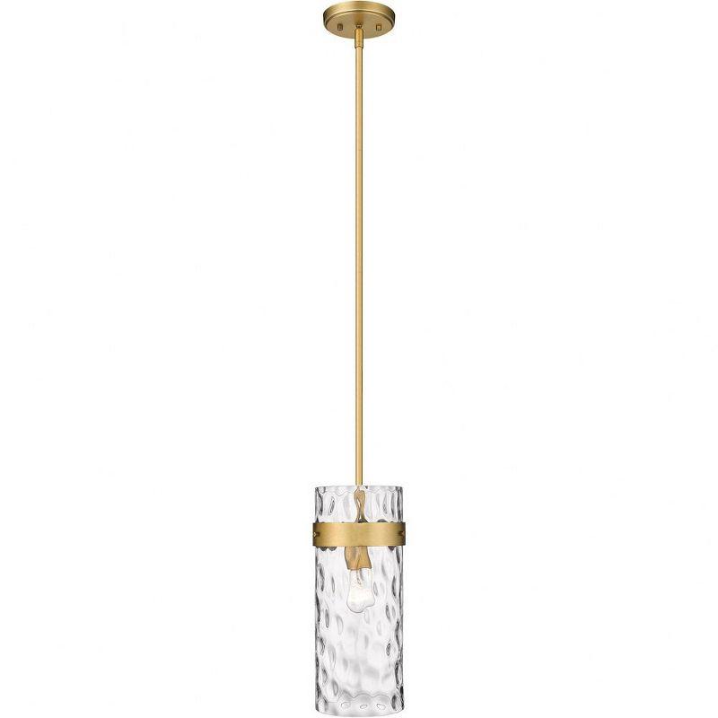 Fontaine Transitional Rubbed Brass Indoor/Outdoor Pendant Light