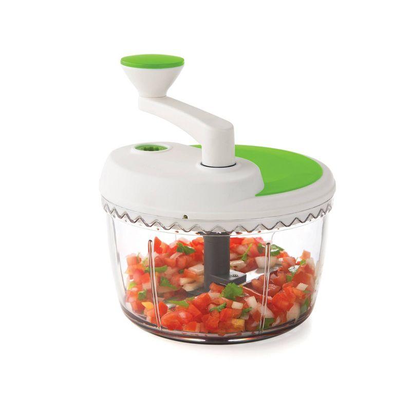 Prepworks Dual Speed Chop and Whip: Manual Food Chopper, Dishwasher-Safe, Polyoxymethylene & Stainless Steel, 5-Piece Set