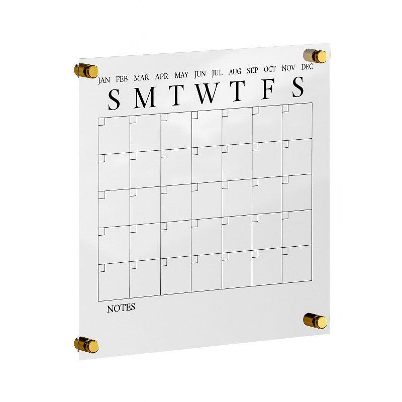 Thomas Martha Stewart Acrylic Wall Calendar with Dry Erase Marker and Mounting Hardware