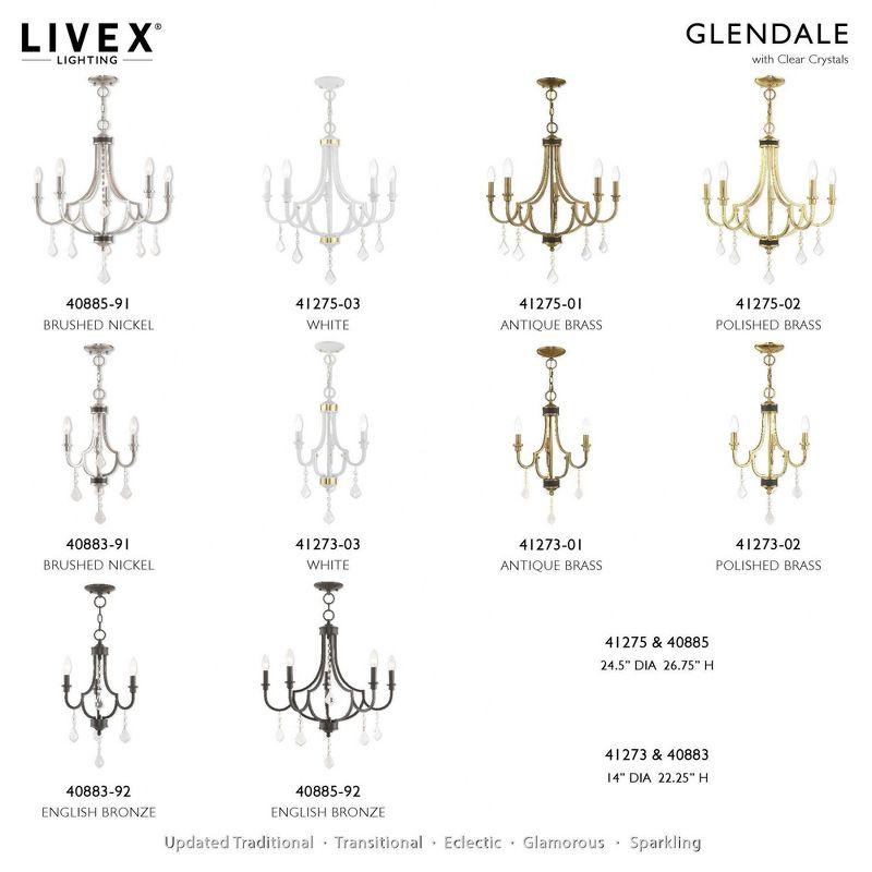 Livex Lighting Glendale 5 - Light Chandelier in  Polished Brass