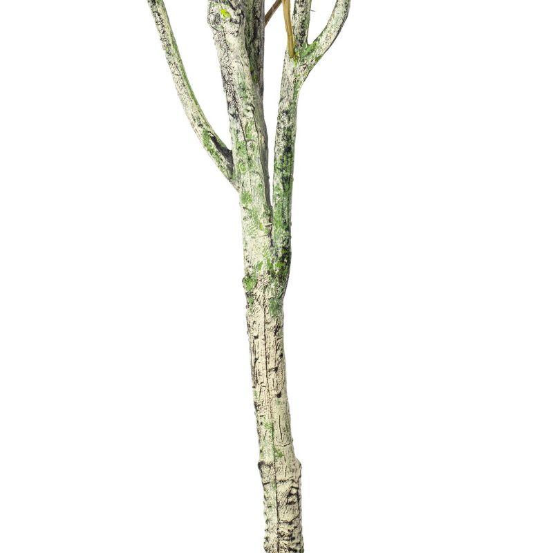 Vickerman Artificial Green Olive Tree in Black Planters Pot.