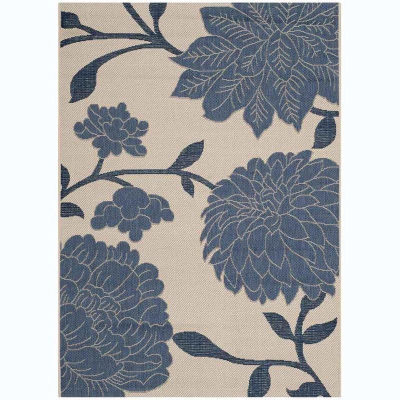 Elysian Blue 47" Rectangular Easy-Care Outdoor Area Rug