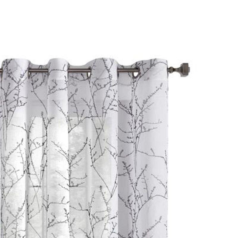 Commonwealth Lisette Grommet Curtain Panel Window Dressing - 52x84", White