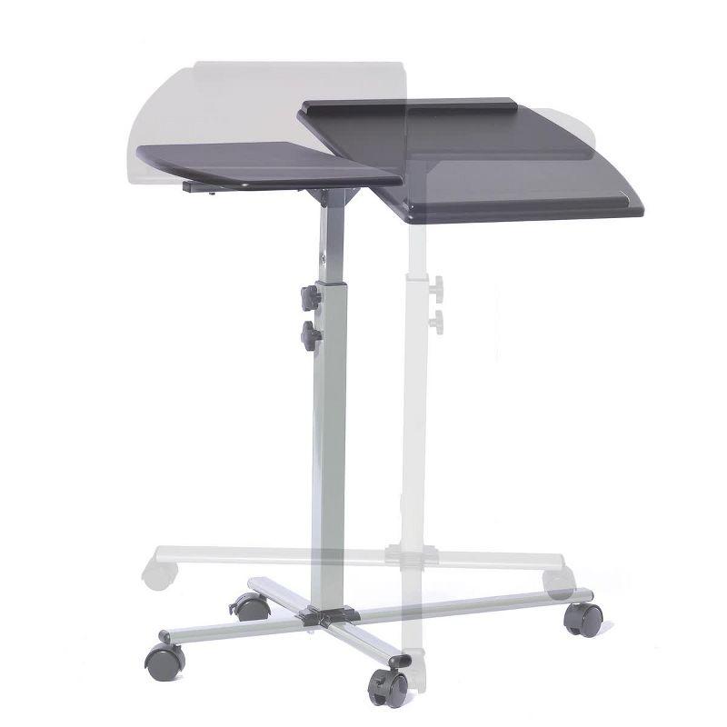 Mobile Laptop Cart Steel Graphite Black - Techni Mobili: Adjustable, Rolling Workstation with Locking Wheels