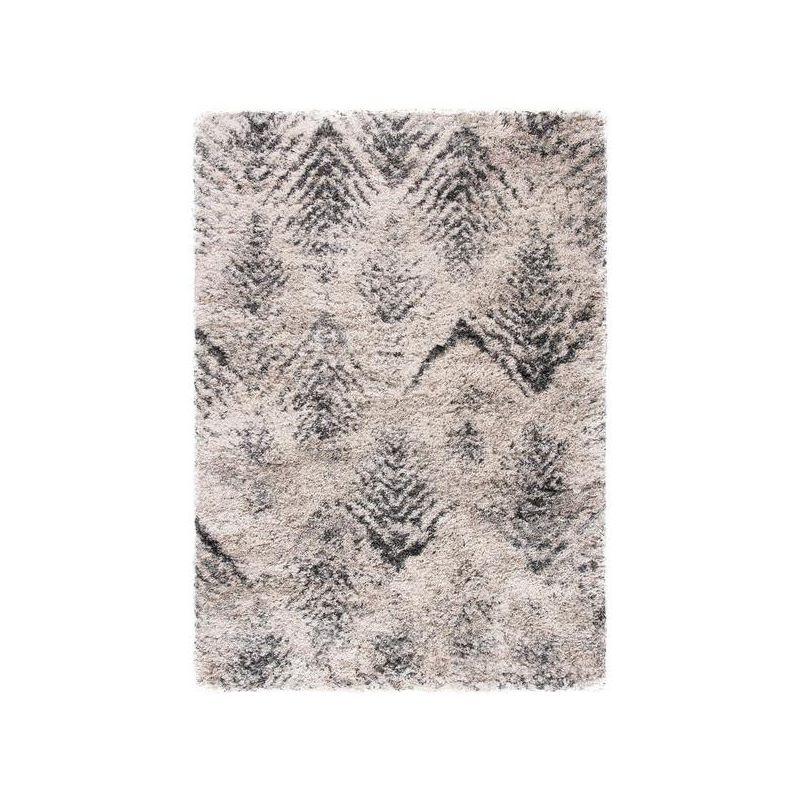 Iceland Shag ISG514 Power Loomed Accent Rug - Cream/Grey - 2'x3' - Safavieh