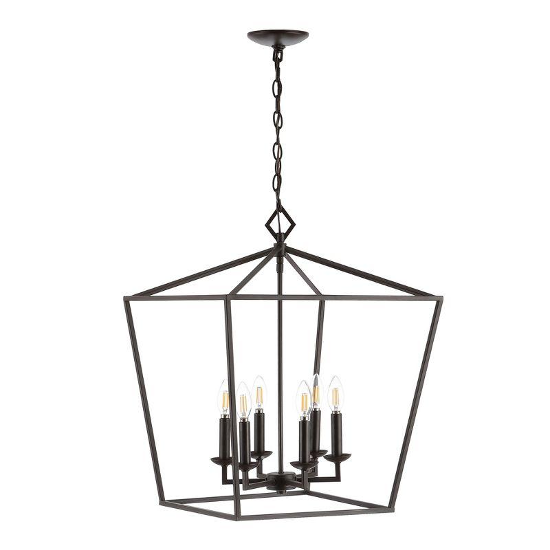 Velsa 6 Light Pendant - Oil Rubbed Bronze (Black) - Safavieh.