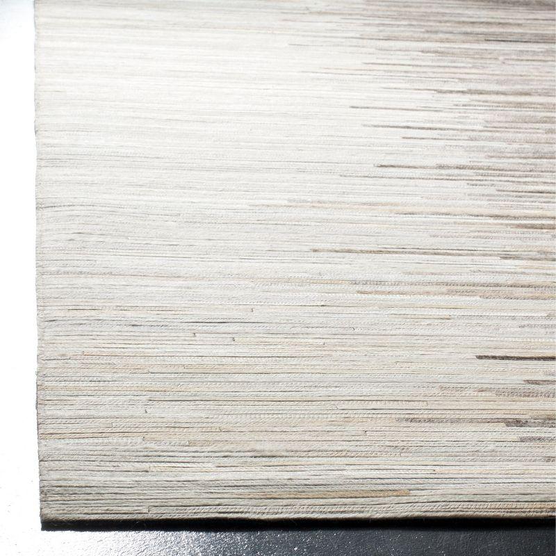 Studio Leather STL225 Hand Woven Area Rug - Charcoal/Ivory - 5'x8' - Safavieh.