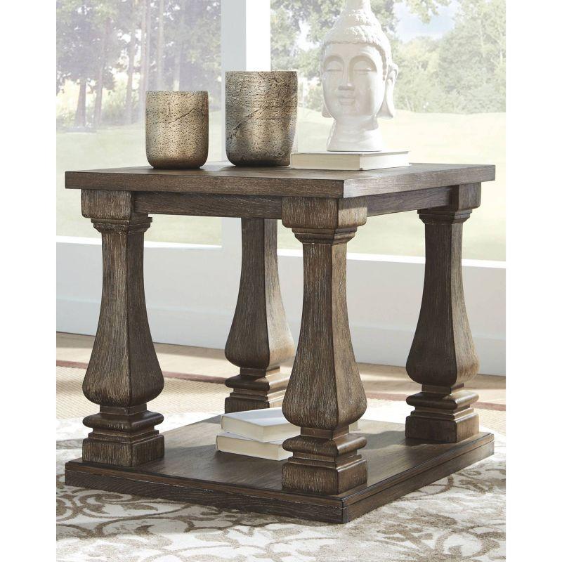 Johnelle Rectangular End Table Gray - Signature Design by Ashley