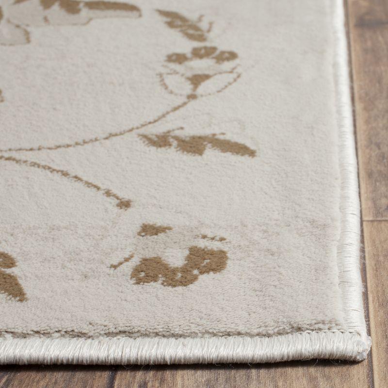 Vintage VTG579 Power Loomed Indoor Area Rug - Cream/Camel - 5'1"x7'7" - Safavieh