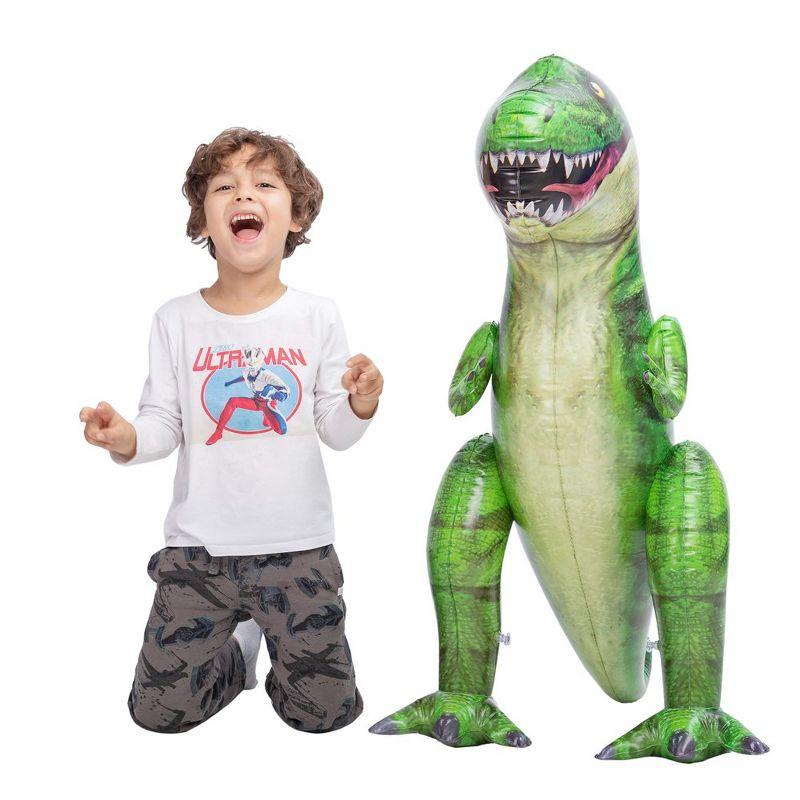 Joyfy 37" T-Rex Dinosaur Inflatable Toy for Party Decorations, Tyrannosaurus Rex Dinosaur Toy, Dinosaur Birthday Christmas Party Gift for Kids Adult