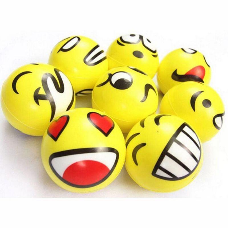 Big Mo's Toys Emoticon Stress Ball Party Favor - 12 Pack