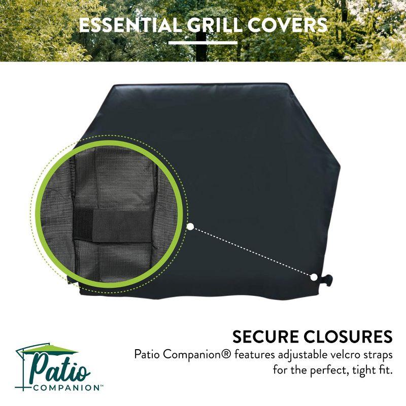 Patio Companion Essential, BBQ Grill Cover, 1 Year Warranty, Heavy-Duty Material, Waterproof and Weather Resistant, Gas Grill Cover