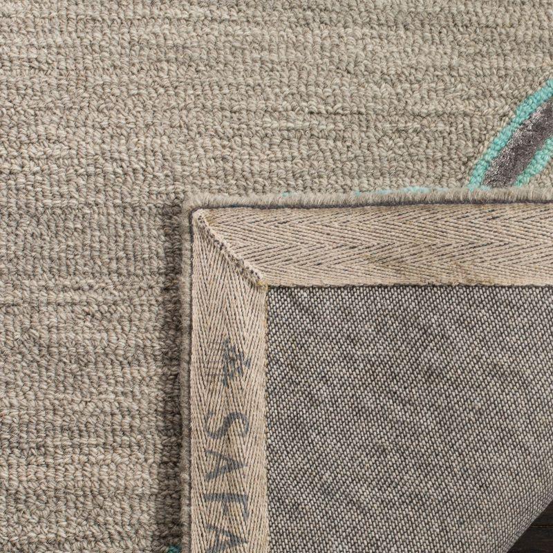 Dip Dye DDY510 Hand Tufted Indoor Runner - Grey/Turquoise - 2'3"x10' - Safavieh