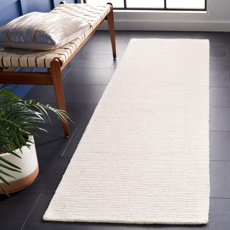 Abstract ABT468 Handmade Indoor Runner - Ivory/Beige - 2'-3"x16' - Safavieh