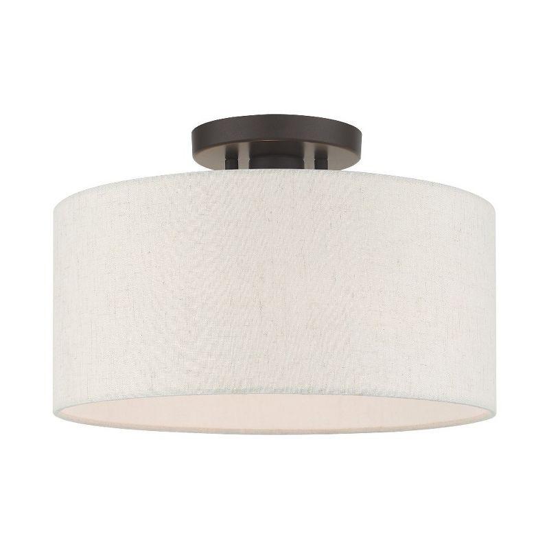 Darian Fabric Semi Flush Mount