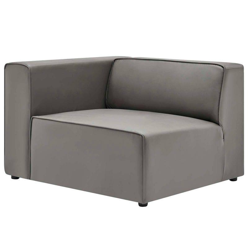Mingle Vegan Leather Left Armchair - Modway