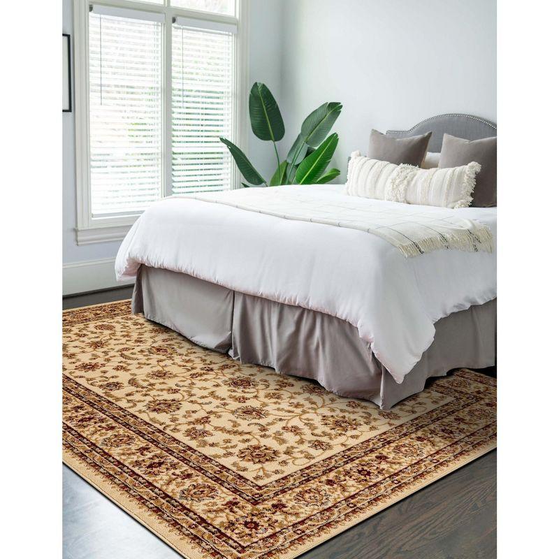 Unique Loom Voyage Collection Area Rug - St. Louis (10'  x 14' 1" Rectangle Cream/Brown)
